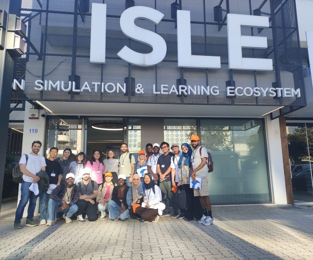 Group photo outside ISLE Academy