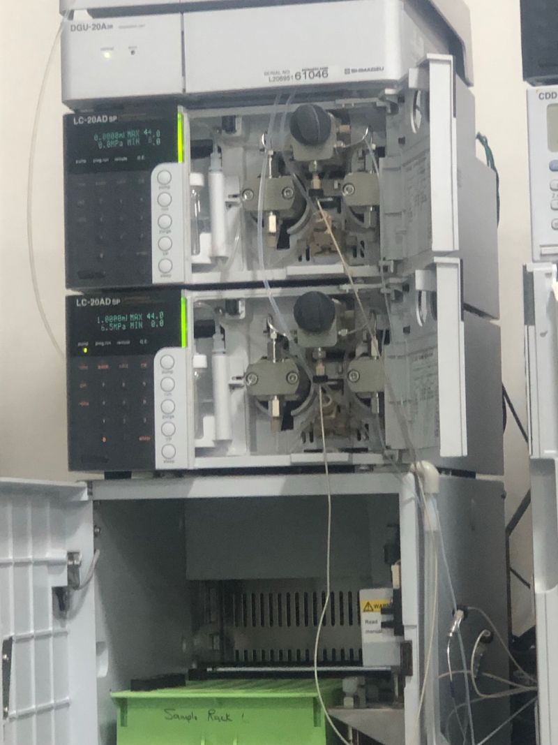 Shimadzu HPLC system