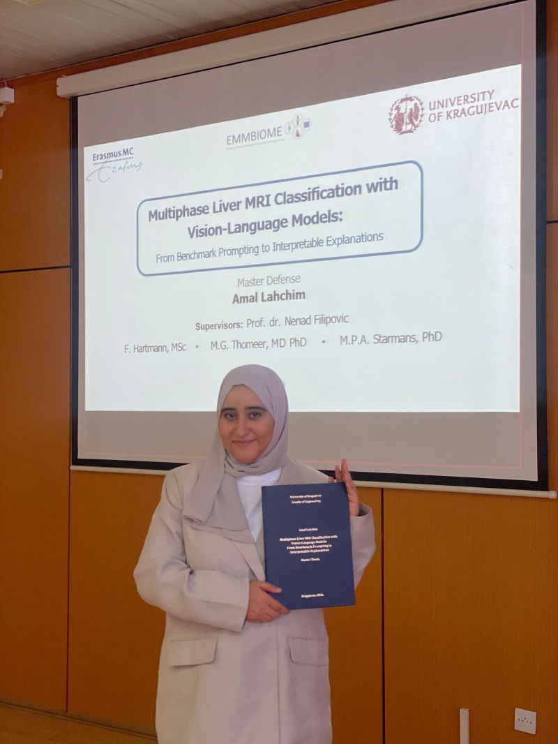 Presenting my Master's thesis at the University of Kragujevac