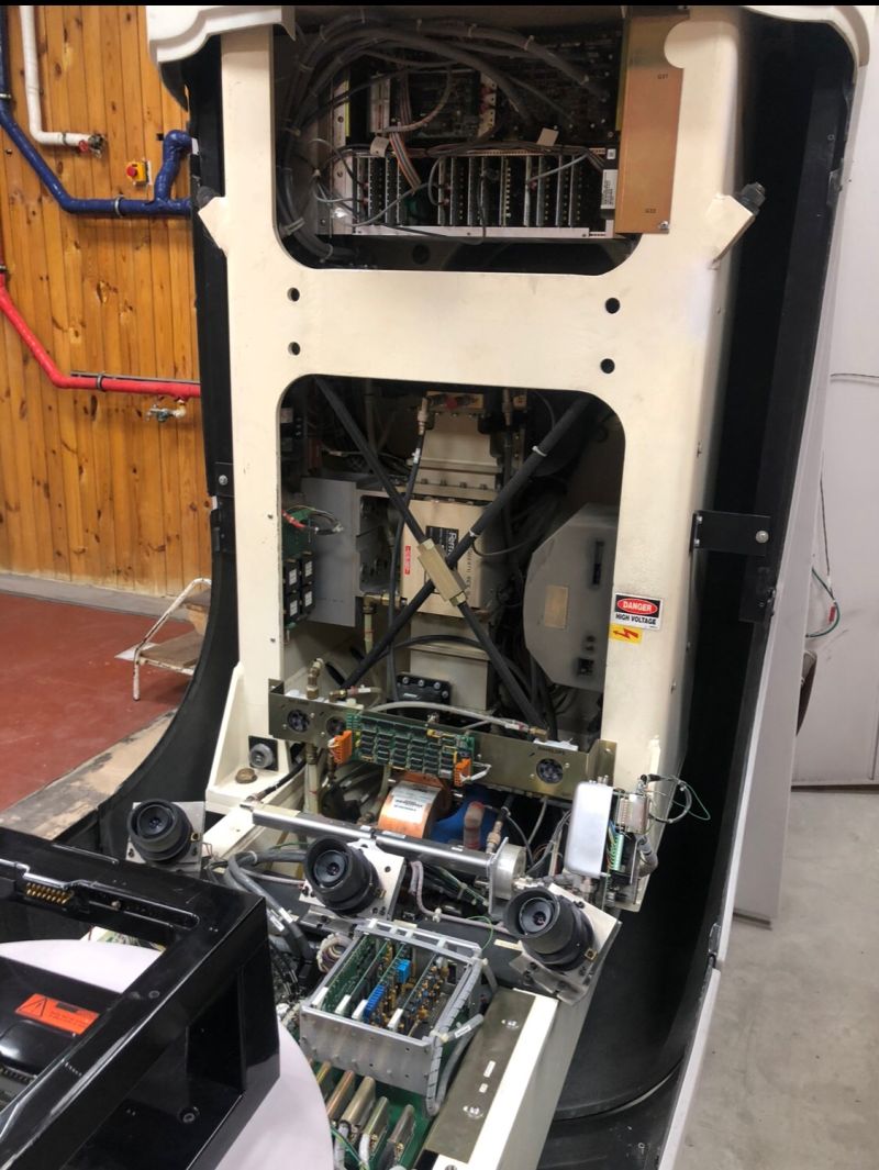 Inside a Siemens medical imaging system during maintenance
