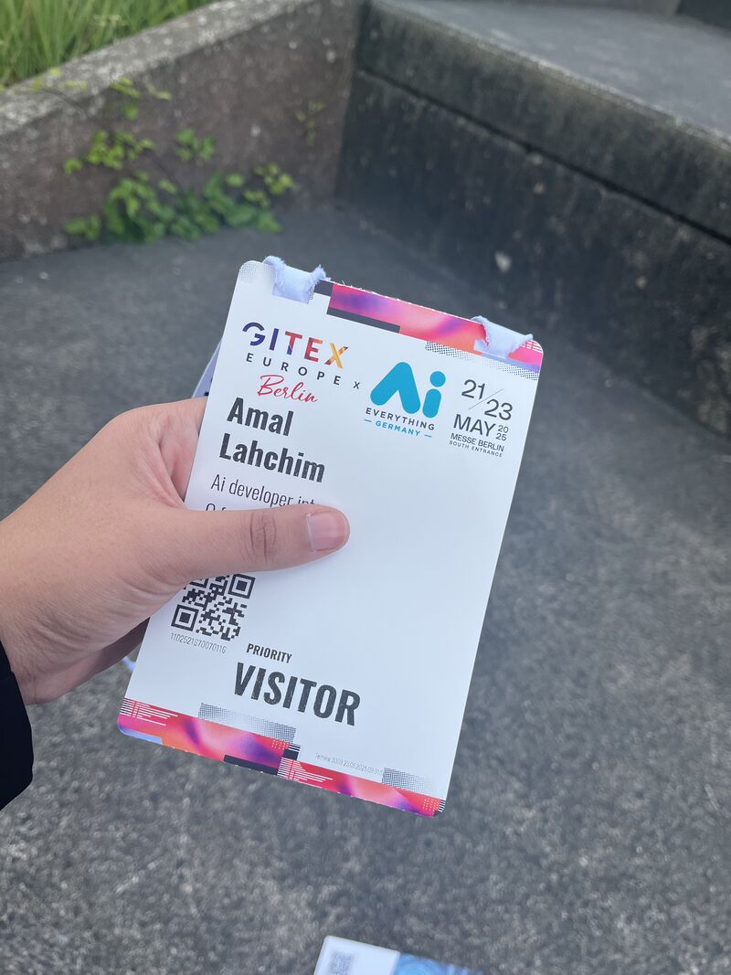 My visitor badge for GITEX Europe 2025