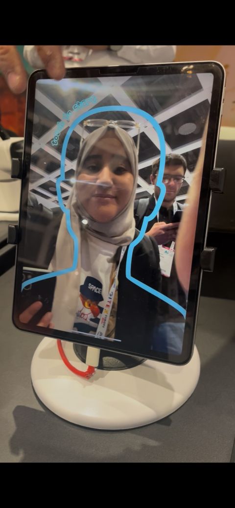 AI demo on a tablet