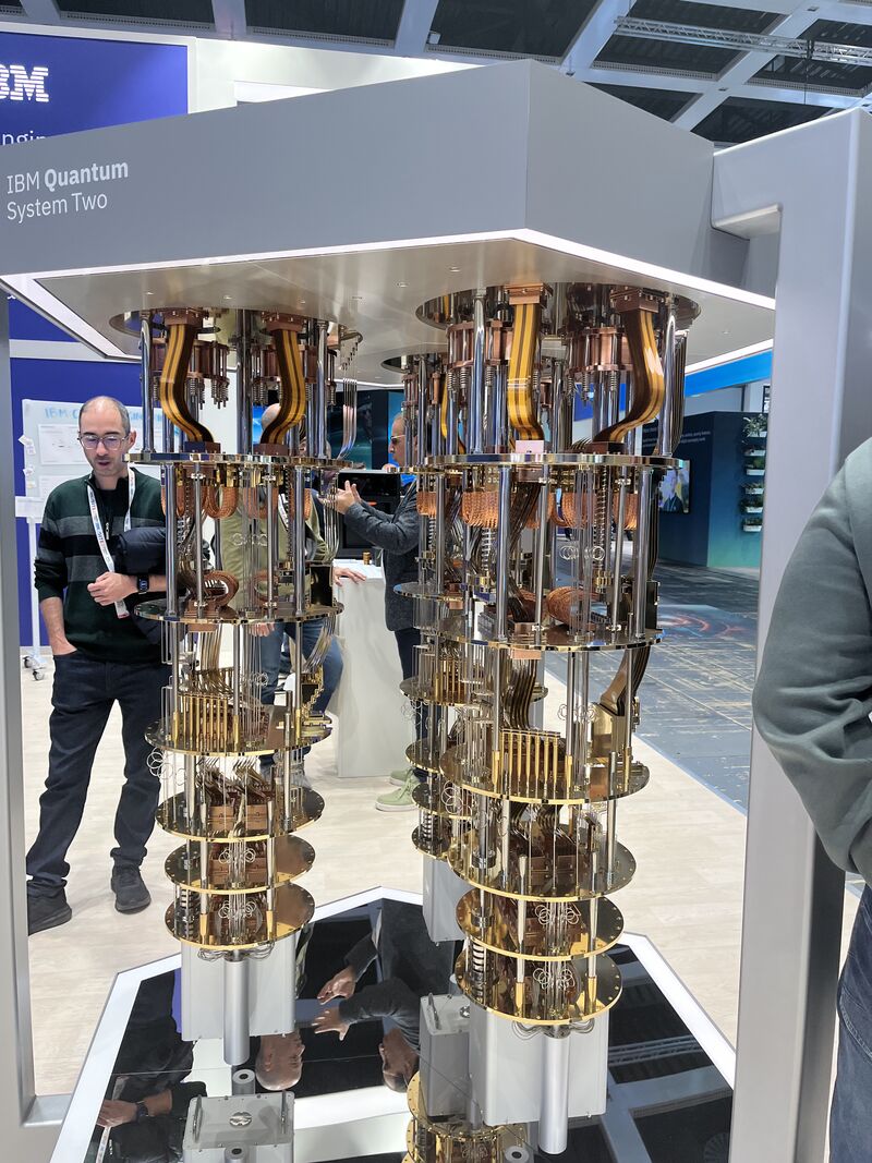 IBM quantum computer on display